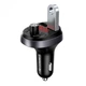 FM-модулятор Usams Bluetooth 2USB, 2.1A - зображення 1