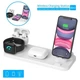 Беспроводная док-станция Fast Charge 6в1 для iPhone/Samsung/Huawei/Xiaomі/Apple Watch/AirPods White - изображение 1