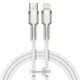 Кабель Baseus Cafule Metal Type-C to Lightning Power Delivery 20W 2m Белый - изображение 1