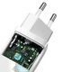 Зарядний пристрій Baseus GaN2 Lite Quick Charger 65W (2 Type-C) для MacBook/iPad/iPhone/Android white - зображення 4