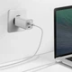 Зарядний пристрій Baseus GaN2 Lite Quick Charger 65W (2 Type-C) для MacBook/iPad/iPhone/Android white - зображення 5
