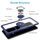 Ударопрочный чехол CrystalRing для Samsung Galaxy S20 Ultra с магнитным держателем Blue - изображение 3