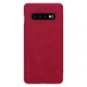 Кожаный чехол-книжка Nillkin для Samsung Galaxy S10 red - изображение 1