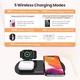 Беспроводная док-станция Fast Charge 3в1 для iPhone/Samsung/Xiaomi/Apple Watch/AirPods - изображение 4