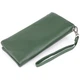 Кожаный кошелек-клатч женский ST Leather 20,8х10х2 см (acs0015270) Зеленый - изображение 2