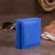 Кожаный кошелек женский ST Leather 10х9х1,3 см (acs0015749) Синий - изображение 6