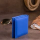 Кожаный кошелек женский ST Leather 10х9х1,3 см (acs0015749) Синий - изображение 7