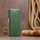Женский кожаный кошелек 18,5х9х1,5 см ST Leather Зеленый (2000001556610) - изображение 6