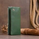 Женский кожаный кошелек 18,5х9х1,5 см ST Leather Зеленый (2000001556610) - изображение 9
