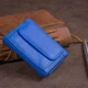 Кожаный кошелек женский ST Leather 9,5х7,5х2 см (acs0015226) Синий - изображение 8