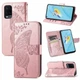 Чехол UniCase Butterfly Pattern для OPPO A54 - Rose Gold - изображение 1