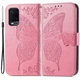 Чехол-книжка с рисунком UniCase Butterfly Pattern для OPPO A54 - Pink - изображение 2