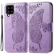 Чехол-книжка с рисунком UniCase Butterfly Pattern для Samsung Galaxy A22 (A225) / M22 (M225) - Light Purple - изображение 1