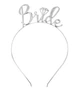 Обруч для нареченої "Bride" пластик срібло (2020-302) - зображення 1