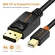 Кабель CABLETIME Mini Displayport to DisplayPort (Thunderbolt) 1.8m 4K/60Hz для MacBook/iMac - изображение 1