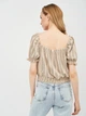 Блуза H&M XL бежевий смужка 5048020510 - зображення 2