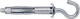 Анкер для гипсокартона с открытым кольцом MOLLY-C М4 7х38мм захват 8-15мм оцинкованная сталь (10шт.) [92E8O000092E80438C] Metalvis - изображение 1