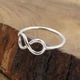Каблучка “Нескінченність” зі срібла 925 (АРТ. №978) Розмір 21 Dadiverin Jewelry - зображення 5