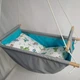 Детская подвесная качеля-гамак, колыбель Happy Vita Craft динозаврики серый - изображение 1