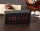 Часы электронные настольные с датчиком температуры LED VST-862-3 Original черные с оранжевой подсветкой - изображение 5