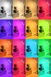 Кольцевая светодиодная цветная лампа RGB LED MJ33 Набор блогера селфи кольцо со штативом Мультиколор 33 см - изображение 3
