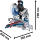 Пила торцовочная аккумуляторная Bosch GCM 18V-305 GDC (0601B43000) - изображение 3