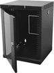 Шкаф монтажный настенный CMS 8U 10" Черный (UA-ШТК-8U-BK) - изображение 2