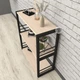 Етажерка LoftMLT E110 74х60х28 ЛДСП Дуб Молочний 16мм (E110003) - зображення 2