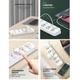 Удлинитель сетевой Ldnio SC4408 4 розеки и 4 USB |2500W, 2m, EU plug, 3.4A|. White - изображение 5