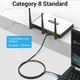 Патч-корд Vention CAT 8 SFTP Ethernet Slim/Тонкий Type, 3 m, Black, rj-45 - rj-45, 8 жил (IKIBI) - изображение 4