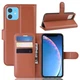 Чохол Luxury для Apple Iphone 11 книжка коричневий - зображення 1