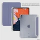Силіконовий чохол обкладинка Transparent + Pencil Holder BBM1 для iPad 10 2022/2024 10,9"/iPad 11" 2025 (A16) Сіро-Фіолетовий - зображення 9