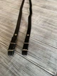Поводья для лошади Horse Stall кожаные черные 230 см - изображение 2