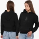 Худи женский Контурный минимализм (Contour minimalism) Черный (8921-1360) S - изображение 4
