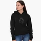 Худи женский Контурный минимализм (Contour minimalism) Черный (8921-1359) XL - изображение 2