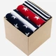 Набор женских носков коротких хлопковых The Pair of Socks 4P-121-RWB/BX 35-37 4 пары Разноцветный (4820234210626) - изображение 2