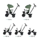 Триколісний велосипед Kinderkraft Spinstep Pastel Green - зображення 6