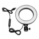 Кольцевая светодиодная лампа USB Ring Fill Light 7325, 16 см, белый свет - изображение 1