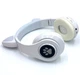 Наушники Bluetooth со светящимися RGB ушками, микрофон, белый - изображение 2
