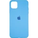 Чехол Fiji Silicone Case для Apple iPhone 12 Pro Max бампер накладка Full Soft Marine Blue - изображение 2