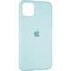 Чехол Fiji Silicone Case для Apple iPhone 12 Pro бампер накладка Full Soft Ice Sea Blue - изображение 1