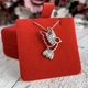 Кулон из серебра с куб. циркониями 859097 - изображение 5