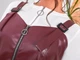 Женский сарафан экокожа Moskara burgundi red 50 - изображение 4