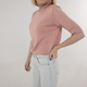 Кофта RI collection з горлом та коротким рукавом M Пудра - изображение 3
