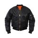 Куртка-бомбер Rothco MA1 Flight Jacket 4XL чорний - зображення 1