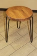 Круглый табурет в стиле лофт W&M LOFT КАСПИЙ GKE-B-14 350х350х470 - изображение 1