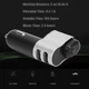FM трансмиттер для авто M10 MP3 2 USB Play Bluetooth 4.2 A2DP Черно-белый - изображение 4