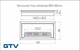 Заглушка под провода GTV прямоугольная черная&nbsp;(пропуск для кабеля) - изображение 2