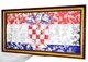 Картина на дзеркалі Seaps X9 Прапор Хорватії CROATIAN FLAG № 4007 в рамі 134х74 см - зображення 2