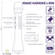 Мікрофон караоке Magic Karaoke L-898 Чорний для співу портативний бездротовий з функцією Rec та Дует 2в1 має режим Bluetooth Колонки фонограми 3 рівня шумоподавлення - зображення 12
